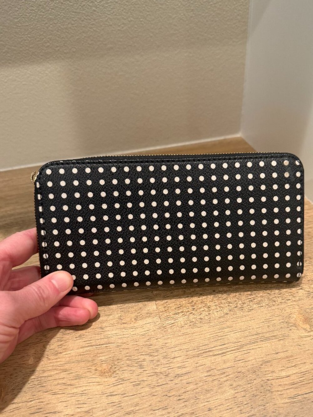 Fossil Sydney Polka Dot Satchel Bag & Matching Wallet Set - Picture 12 of 16